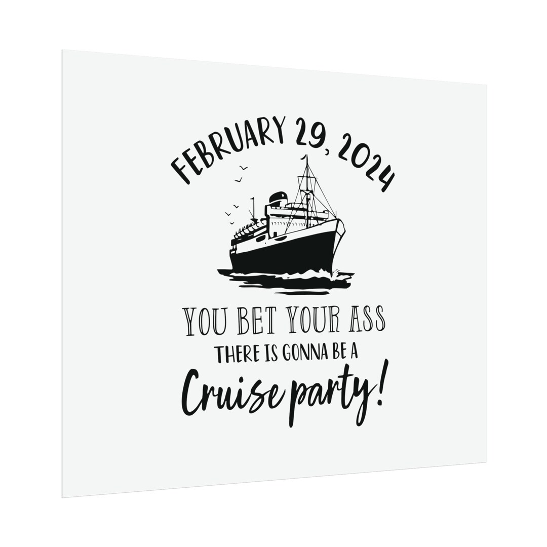 White Poster February 29th 2024 Leap Day Leap Year Leapling Etsy