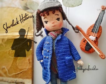 Sherlock Holmes Amigurumi, ENG Pattern