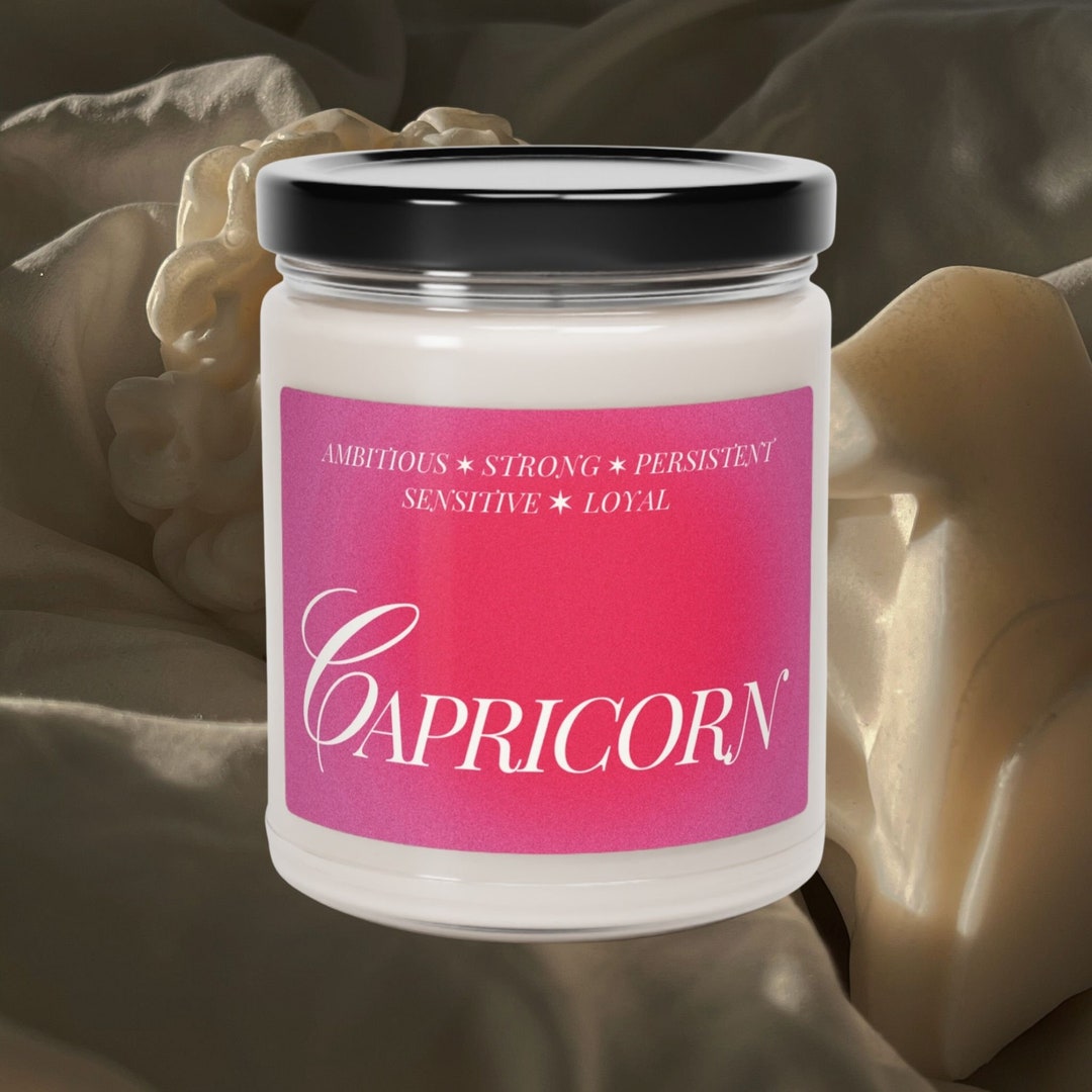 Capricorn Zodiac Birthday Candle Birthdate Candle Gift for Etsy