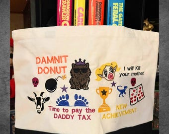 Dungeon Crawler Carl Large Canvas Tote Bag – Sturdy, Spacious, and Themed for Fans!