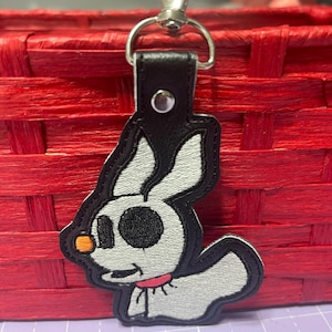 Zero Dog keychain bag tag - glows in dark
