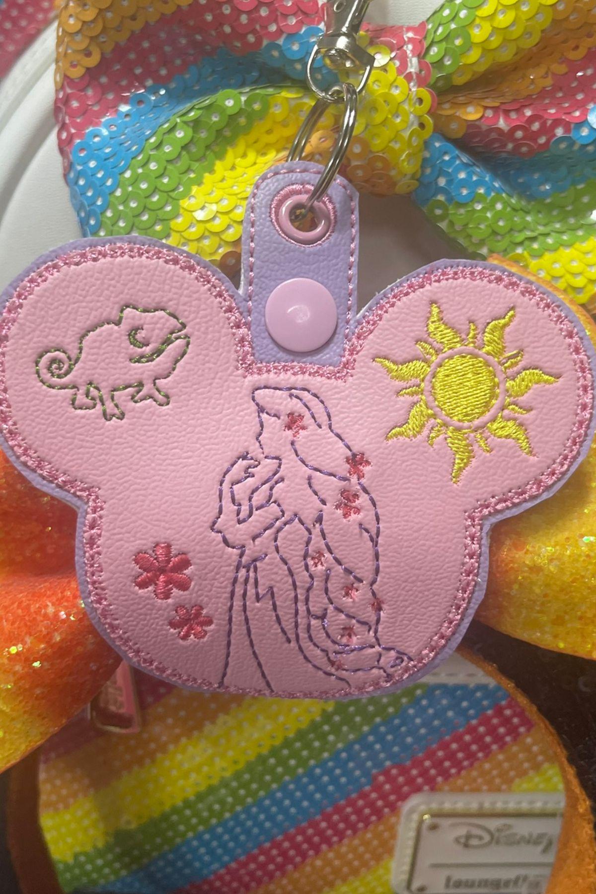 Rapunzel Mouse Ear Holder Keychain - Etsy