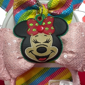 Christmas Mouse Ear Holder Keychain