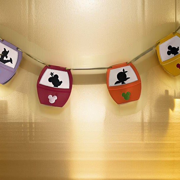 Mouse and Friends Skyliner Decoration Hanging Banner