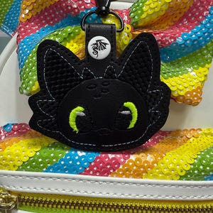 Toothless Black Dragon Keychain/Bag tag
