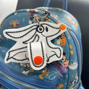 Ghost Dog Mouse Ear Holder Keychain