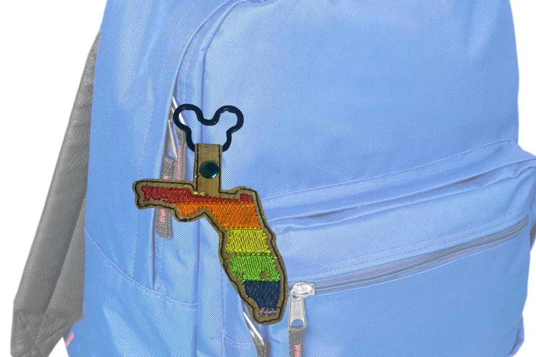 Pride Key Florida Rainbow Pride Key Chain - Etsy