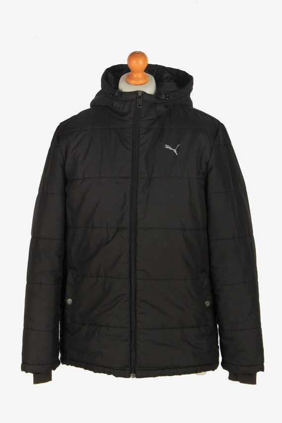 Puma puffer jacket best sale black