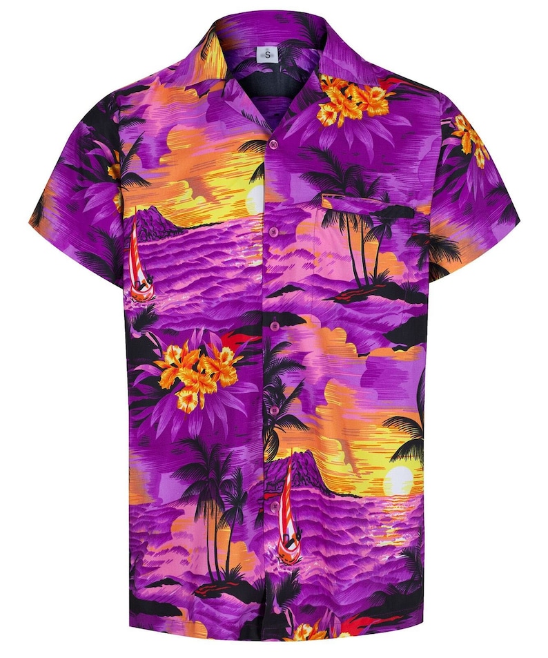LA LEELA Mens Hawaiian Shirts Short Sleeve Button Down - Foto 3