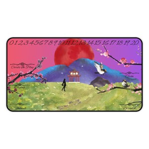 Kartenspiel mtg Card Mulan Playmat Mulan Spielmatte für tcg ccg cosy schreibtischmatten lorcana Tcg zubehör Playmat Geschenk für Gamer Mulan Playmat