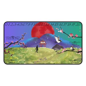 Kaartspel mtg Card Mulan speelmat Mulan speelmat voor tcg ccg bureaumatten lorcana TCG accessoires speelmat Cadeau voor Gamer Mulan Speelmat