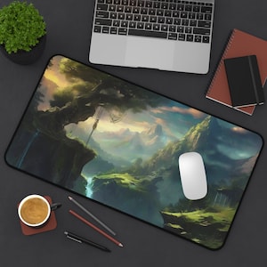 Card game mtg Card playmat for tcg ccg Desk Mat forest Mouse Pad Keyboard Mat Computer Mousepad Accessory Mystical Gaming Desk pad Desk mat