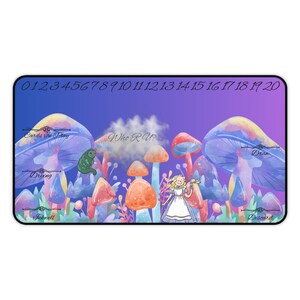 Kartenspiel mtg Card Playmat Alice im Wunderland Spielmatte für tcg ccg Büro Schreibtischmatten lorcana TKG Zubehör Spielmatte Geschenk für Gamer