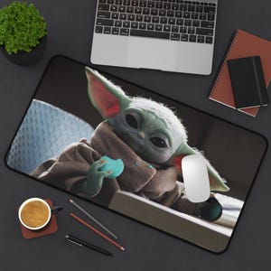 Niet-officiële Disney Lorcana Grogu Playmat Desk Pad Gaming Mat Custom Bureaumat Mousepad TCG CCG Lorcana baby yoda speelkleed