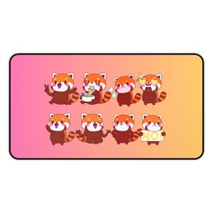 Kaartspel mtg Card rode panda speelmat Turning Red speelkleed voor tcg ccg bureaumatten lorcana tcg Disney cadeau disney placemat disney cadeau