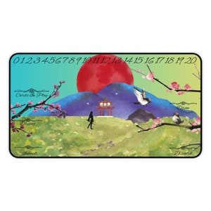 Kaartspel mtg Card Mulan speelmat Mulan speelmat voor tcg ccg bureaumatten lorcana TCG accessoires speelmat Cadeau voor Gamer Mulan Speelmat
