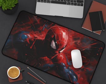 Spiderman Playmat Desk Pad: TCG CCG Gaming Mousepad, Neoprene Surface