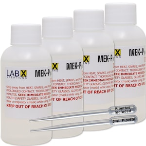 MEKP 8-24oz total with 3ml pipette for measuring; Use with LXC FiberLam Plus, Venture Pour resin, most other polyester resins and gelcoats