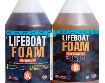 2lb Density Urethane Pour Foam 1-4 gallon kits, closed cell: Boat Flotation, Soundproofing, Insulation. 1 gal = 4 cubic feet