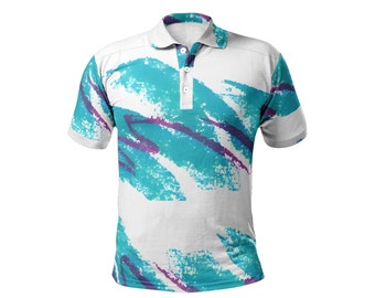 Swingin' Solo Jazz Polo - Eye-Catching Retro Vintage 90s Design Perfect for Golf or Casual Wear