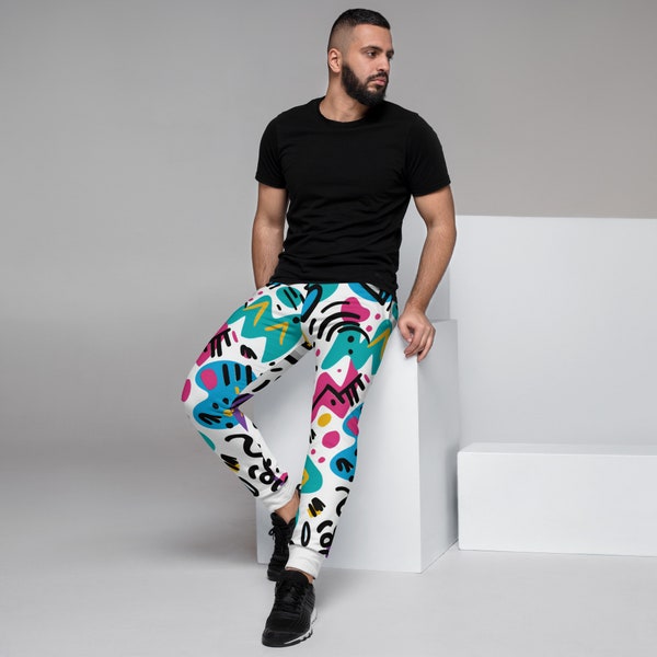 Vibrant "All Good" Design Joggers - Comfortable & Soft Recycled Polyester Blend for Active Lounge Wear