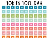 10000 Savings Challenge Printable | 10,000 Savings Challenge | 100 Envelope Savings Challenge | 10K Savings Challenge | Savings Tracker