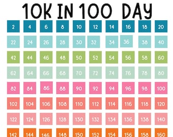 10000 Savings Challenge Printable | 10,000 Savings Challenge | 100 Envelope Savings Challenge | 10K Savings Challenge | Savings Tracker