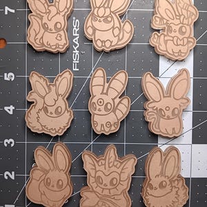 Chibi Eevelution  silicone mold palette