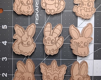 Chibi Eevelution  silicone mold palette