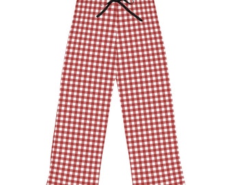 Pantaloni pigiama a quadretti / Pigiami scozzesi / PJS rossi e bianchi / Pigiami con stampa a quadri / Regali per lei / Donna / Mix N Match Abbigliamento per le vacanze in famiglia