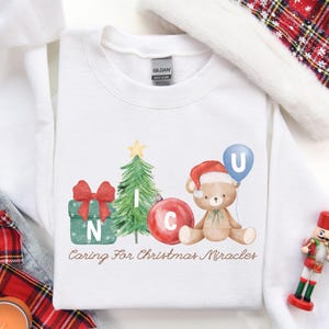 Christmas Nicu Nurse Sweatshirt, Nicu Nurse Sweater, Nicu Nurse Sweatshirts, Gift for Nicu Nurse, New Nurse Gift, Nicu Graduate