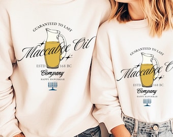 Suéter retro de Hanukkah, Feliz Hanukkah, Dicho judío, Sudadera festiva, Sudadera religiosa para la festividad judía, Ideas de regalos para Hanukkah