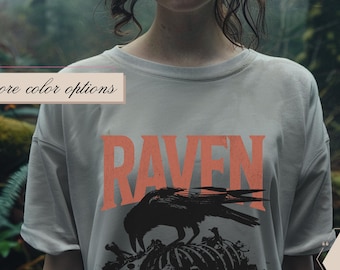 Raven Gothic Shirt - Dark Academia Style
