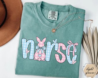 Easter Nurse Shirt, Nicu Easter, Comfort Colors Nurse Shirt