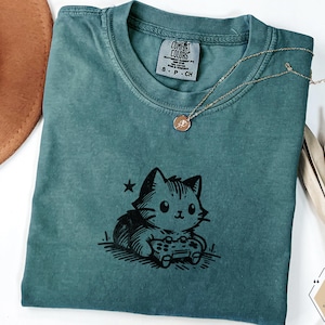 Gamer Cat Shirt, Gamer Shirt, Funny Gamer Shirt, Gift for Gamer Husband image 5