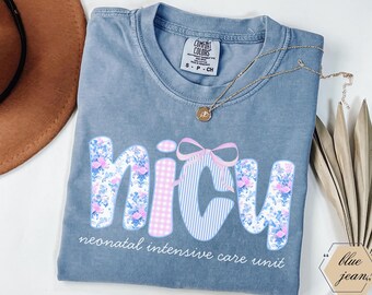 Cute Nicu Shirts, Nicu Nurse Gifts, Comfort Colors Nicu