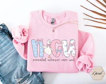 Nicu Krankenschwester Pullover, Nicu Krankenschwester Sweatshirts, Mutter Baby Einheit Shirt, Geschenk für Nicu Krankenschwester, neue Krankenschwester Geschenk, Nicu graduate