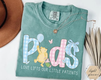 Chemise d'infirmière pédiatrique, tshirt d'infirmière pédiatrique, chemises pédiatriques mignonnes