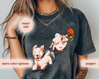 Dog Walker Shirt, Comfort Colors dog t shirt, Halloween Dog Shirt