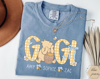 Gigi Shirt with Names, Copy of Comfort Colors Grandma Shirt, Shirt for New Grandma