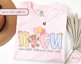 Cute Nicu Shirts, Nicu Nurse Gifts, Comfort Colors Nicu, Valentine nure shirts