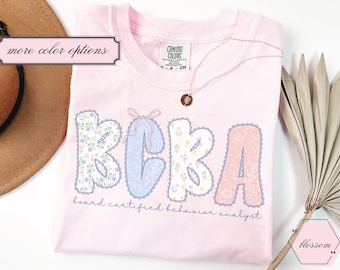 BCBA shirt, Comfort Colors BCBA, Behavior Analyst Shirt