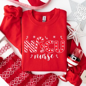 Kerst Nicu verpleegkundige sweater, Nicu verpleegkundige trui, Nicu verpleegkundige sweatshirts, cadeau voor Nicu verpleegkundige, cadeau nieuwe verpleegkundige, Nicu afgestudeerd