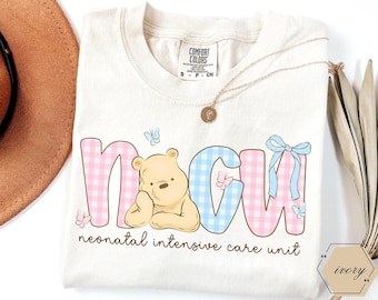 Camiseta de enfermera de la UCIN, Camiseta de la unidad madre-bebé, Unidad de Cuidados Intensivos Neonatales