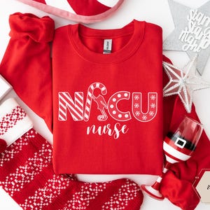 Kerst Nicu verpleegkundige sweater, Nicu verpleegkundige trui, Nicu verpleegkundige sweatshirts, cadeau voor Nicu verpleegkundige, cadeau nieuwe verpleegkundige, Nicu afgestudeerd
