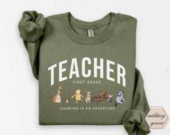 First Grade Teacher Sweatshirt, Teacher crewneck, 1st Grade Teacher gifts