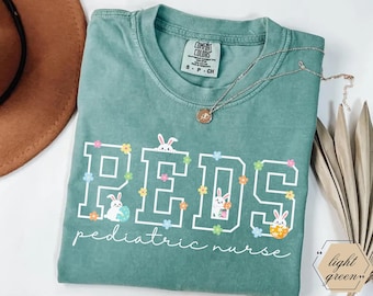 Peds Nurse Shirt, Pediatric Nurse Tshirt, Cute Pediatric Shirts, Pediatric Easter Nurse Shirts