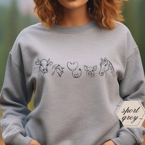 Sweatshirt dierenarts dierenarts, ronde hals dierenarts, cadeau dier arts, cadeau dierenarts, cadeau dierenarts receptioniste, sweatshirt diergeneeskunde afbeelding 3
