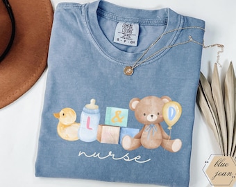 Shirt voor verpleegkundigen, verpleegkundige shirts voor verpleegkundigen, T-shirts voor verpleegkundigen, comfortkleuren, L&D-cadeau voor verpleegkundige, trui voor verpleegkundigen, shirt voor verpleegkundigen, shirt L&D-verpleegkundige