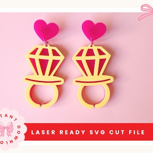 90s Candy Ring Earrings SVG